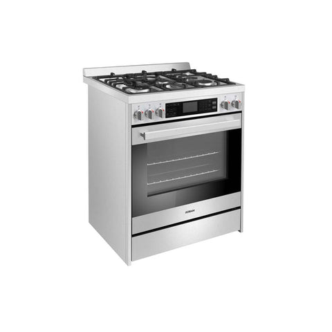 Robam G517K 30” Chef’s Favorite Convection Freestanding Gas Range, 5 Sealed Aluminum Burners w/Cast Iron rates (Wok Grate Included), 5 Cu. Ft. Oven with Blue Interior, 6 Cooking Modes