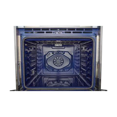 Robam G517K 30” Chef’s Favorite Convection Freestanding Gas Range, 5 Sealed Aluminum Burners w/Cast Iron rates (Wok Grate Included), 5 Cu. Ft. Oven with Blue Interior, 6 Cooking Modes