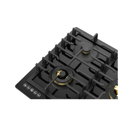 ROBAM Black Gold Series 36 in. 5-Burner 37,200 BTU Gas Cooktop with Brass Burners, Power Burner at 17,000 BTU, Waterproof from Water & Residues, Continuous Grates, Safety Flame Shutoff