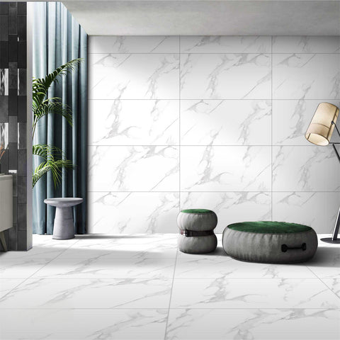 Smoke Statuario Matt Porcelain Tiles