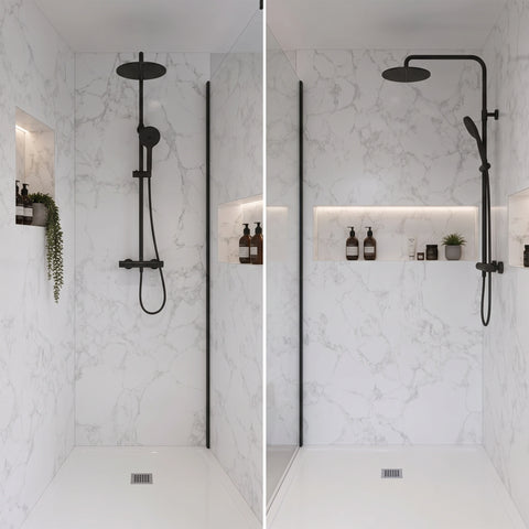 Shower Panel Santa Snow