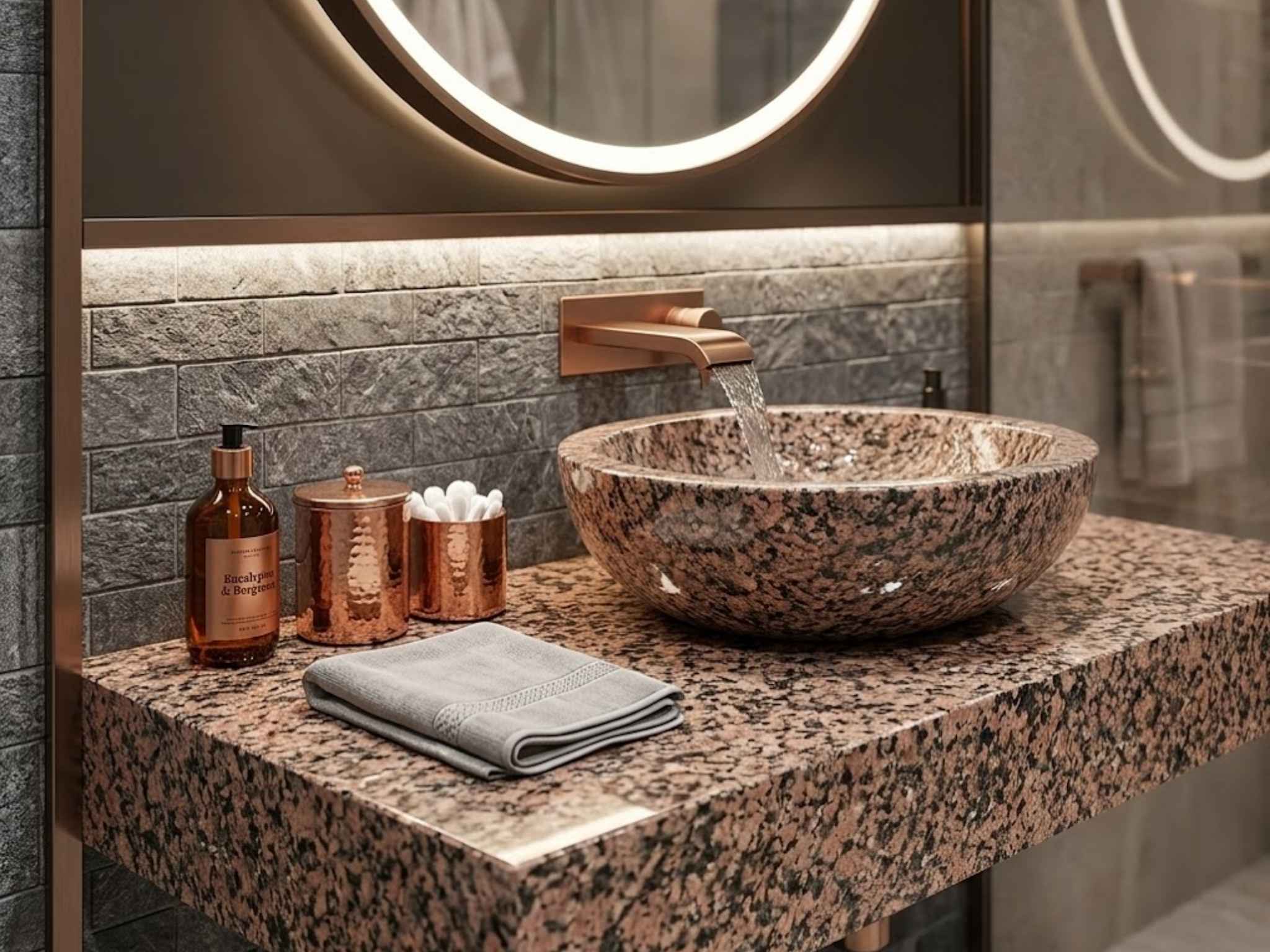 tobacco brown granite by Cosentino durable high Tan Brown Granite Countertop |