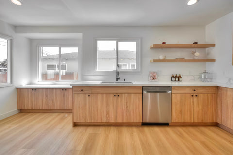 Textured Oak Slab Doors