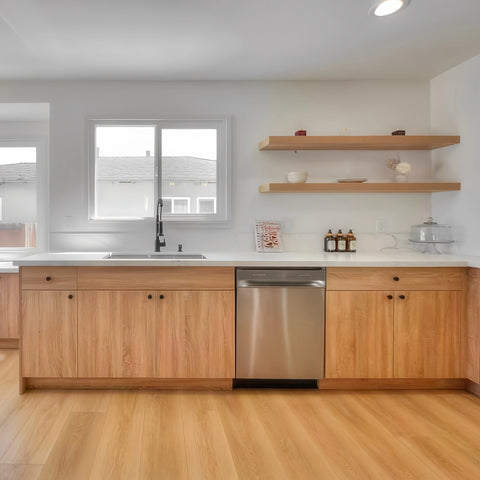 Textured Oak Slab Doors