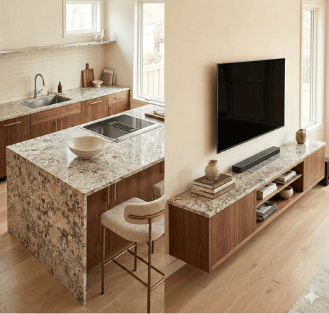 Typhoon Bordeaux Granite Countertop