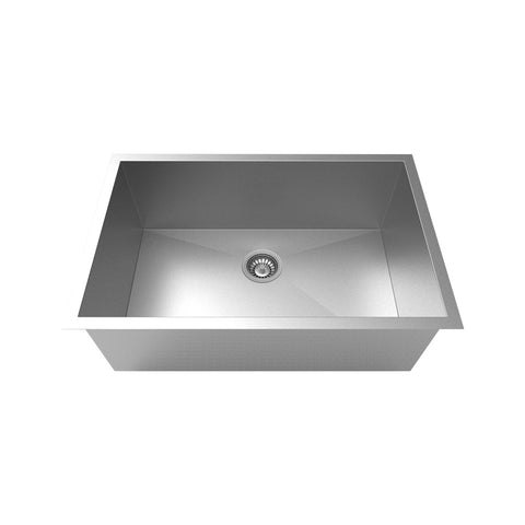 Undermount 304 Stainless Steel Single Bowl Handmade Sink APX-U2818SS