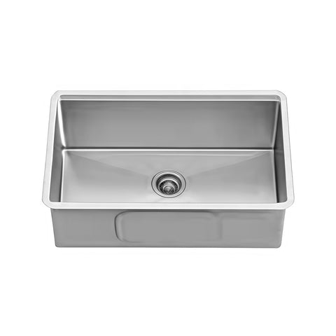 Undermount 304 Stainless Steel Single Bowl Handmade Sink APX-U3219S-L