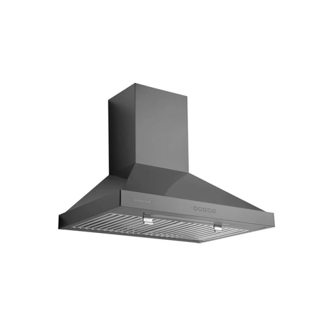Hauslane Chef 30-in Convertible Black Stainless Steel Wall-Mounted Range Hood