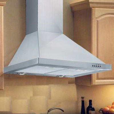 Convertible Stainless Steel Wall Mount Range Hood Square Style