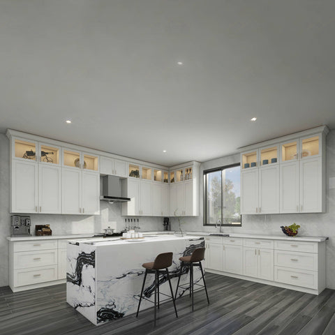 White Shaker 10 x 10 Kitchen Combo