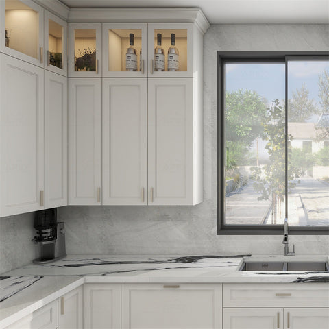 White Shaker 10 x 10 Kitchen Combo