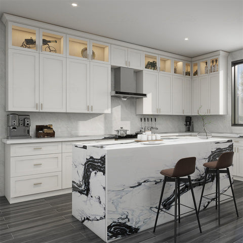 White Shaker 10 x 10 Kitchen Combo