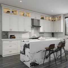 White Shaker 10 x 10 Kitchen Combo
