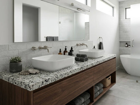 White Flower Granite Countertop