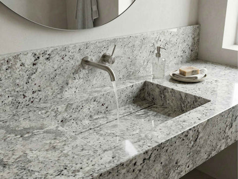 White Galaxy Granite Countertop