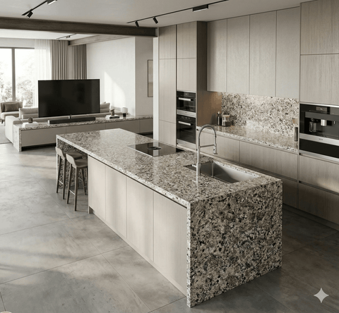 Yellow Butterfly Granite Countertop