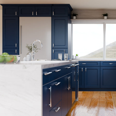 Blue Shaker 10 x 10 Kitchen Combo