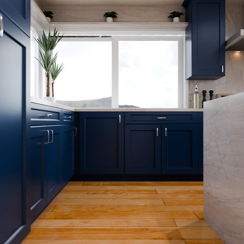 Blue Shaker 10 x 10 Kitchen Combo