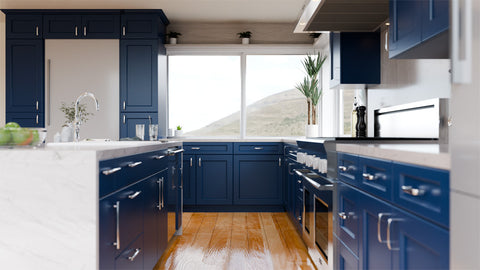 Blue Shaker 10 x 10 Kitchen Combo