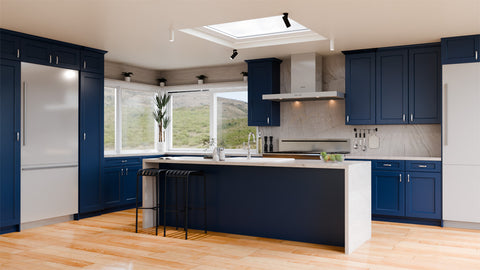 Blue Shaker 10 x 10 Kitchen Combo