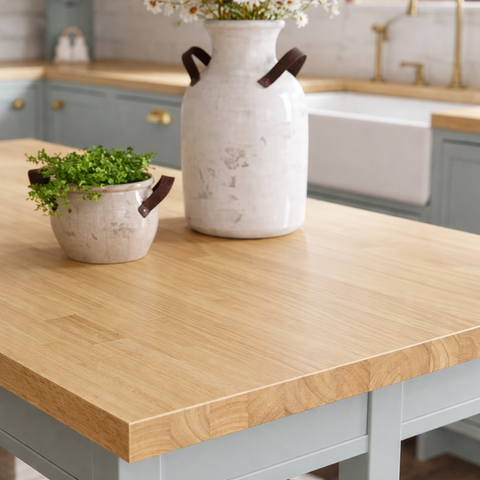 Solid Oak Butcher Block Countertop