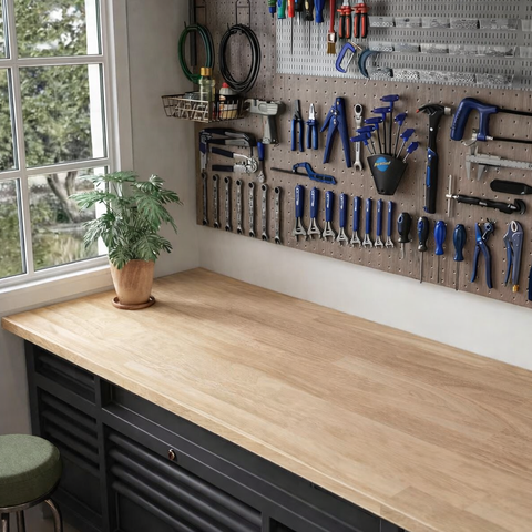 Butcher Block Workstation Top