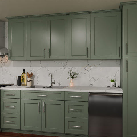 Emerald Green Shaker 10 x 10 Kitchen Combo