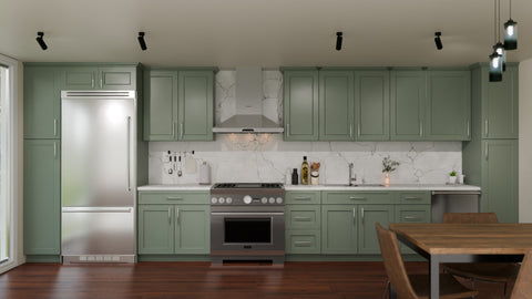 Emerald Green Shaker 10 x 10 Kitchen Combo