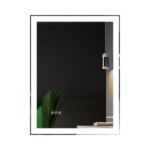 Arba 20" x 28" Frameless Rectangular Anti-Fog Adjustable LED Ligtht Bathroom Vanity Mirror