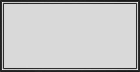 Arba 70" x 36" Black and White Aluminum Framed Rectangular Bathroom Vanity Mirror