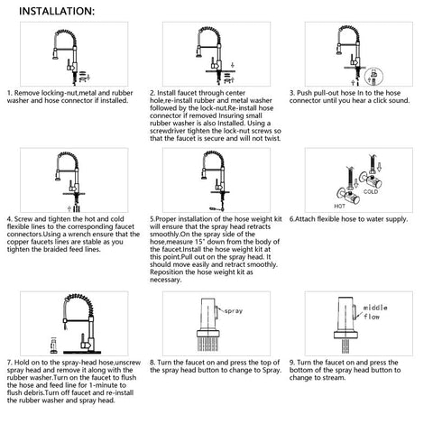 Single Handle Pull-Out Kitchen Faucet