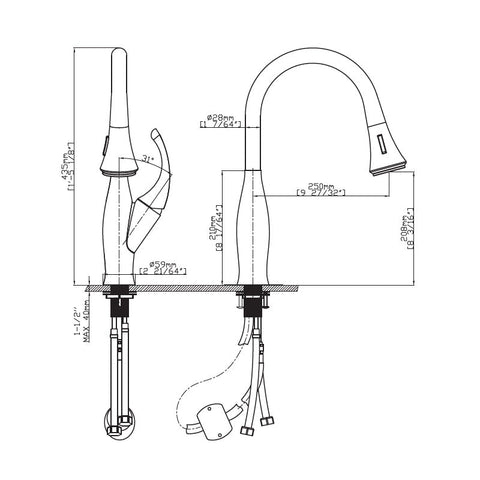 Single Handle Pull-Out Kitchen Faucet