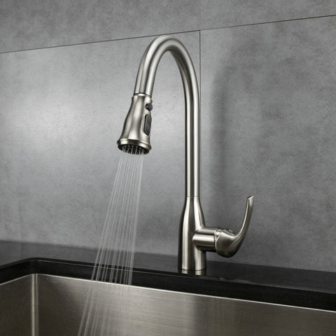 Single Handle Kitchen Faucet with Pull-Out