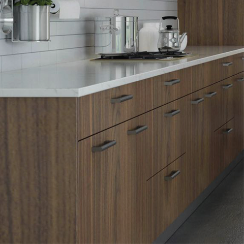 Textured Walnut Frameless 10 x 10 Kitchen Combo