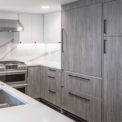 Textured Gray Frameless 10 x 10 Kitchen Combo