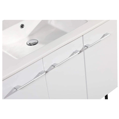 ANNECY 48" SINGLE, GLOSSY WHITE, TWO DOORS, ONE DRAWER, BATHROOM VANITY