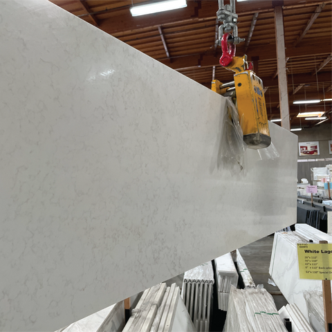 White Lagoon Engineered Stone Countertop | Apex Engineered Stone